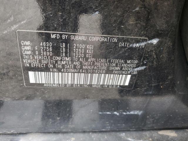 2020 SUBARU LEGACY SPO 4S3BWAF64L3018268