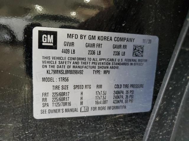 2021 CHEVROLET TRAILBLAZE - KL79MNSL8MB098492
