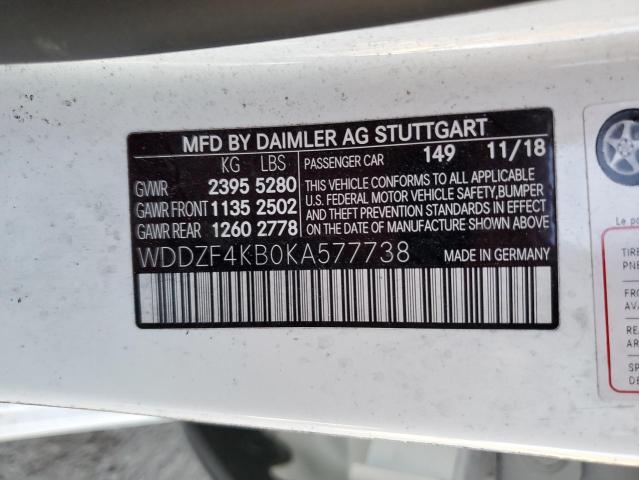 VIN WDDZF4KB0KA577738 2019 Mercedes-Benz E-Class, 3... no.12