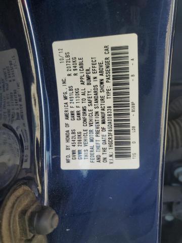 VIN 1HGCR3F85DA008338 2013 Honda Accord, Exl no.13