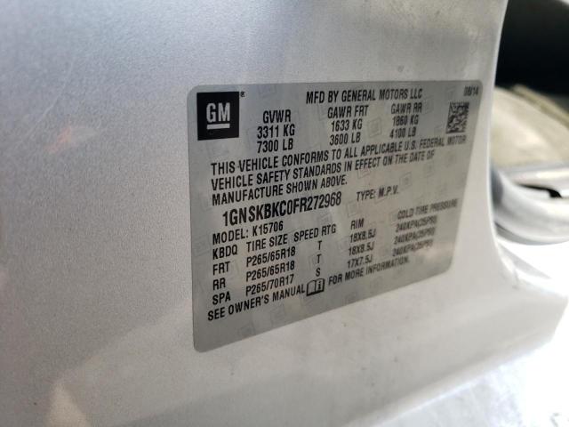 2015 CHEVROLET TAHOE K150 - 1GNSKBKC0FR272968