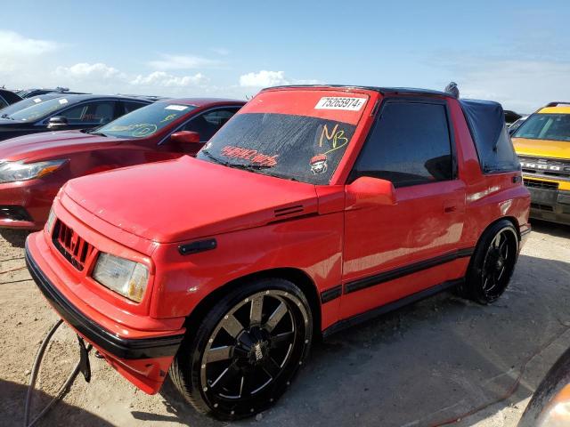 GEO TRACKER 1990 red  gas 2CNBJ18U7L6220617 photo #1