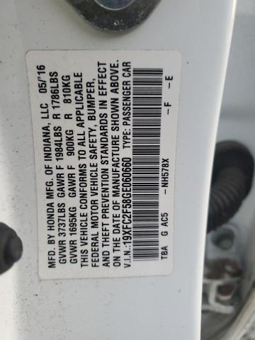 2016 HONDA CIVIC LX - 19XFC2F58GE060660