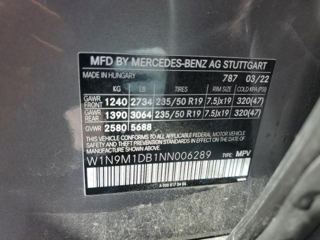 VIN W1N9M1DB1NN006289 2022 Mercedes-Benz EQB, 350 4... no.13