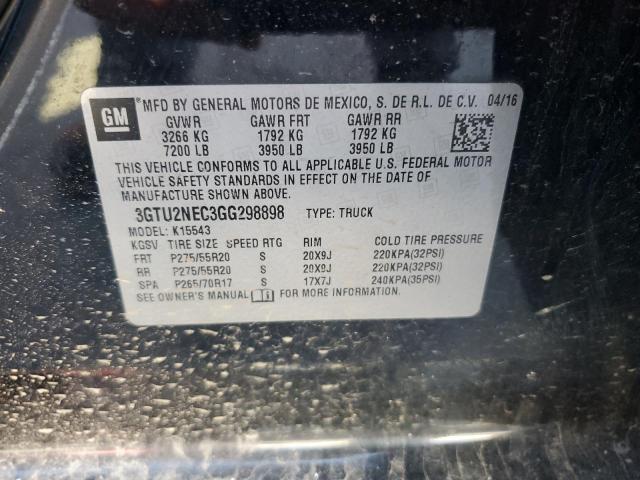 2016 GMC SIERRA K15 - 3GTU2NEC3GG298898