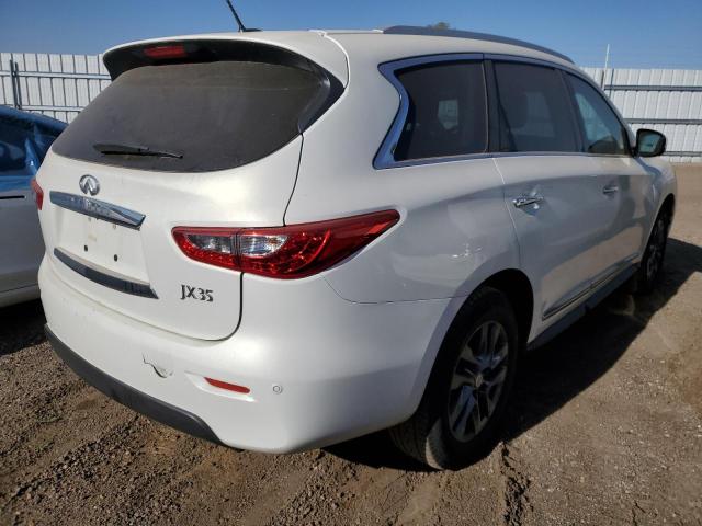 INFINITI JX35 2013 white  gas 5N1AL0MMXDC329040 photo #4