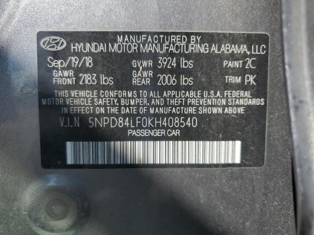 2019 HYUNDAI ELANTRA SE - 5NPD84LF0KH408540