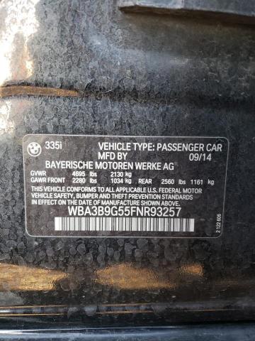 2015 BMW 335XI WBA3B9G55FNR93257