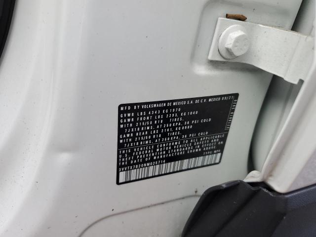 2022 VOLKSWAGEN TAOS SE - 3VVTX7B20NM025714