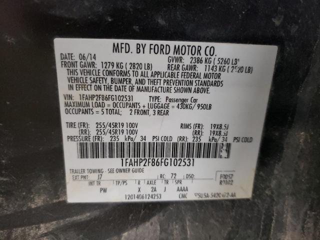 2015 FORD TAURUS LIM - 1FAHP2F86FG102531