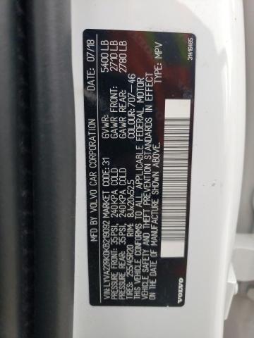 2019 VOLVO XC60 T6 MO LYVA22RK0KB219092