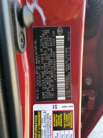 2022 TOYOTA CAMRY LE - 4T1C11AK6NU621609