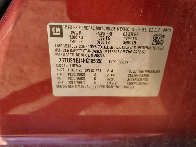 2017 GMC SIERRA K15 - 3GTU2NEJ4HG185350