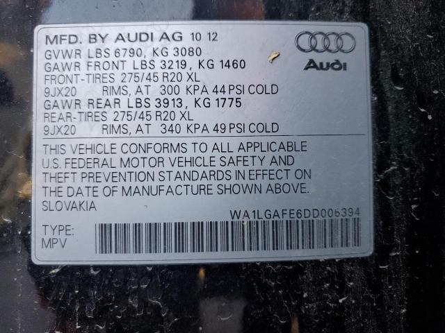 VIN WA1LGAFE6DD006394 2013 Audi Q7, Premium Plus no.13