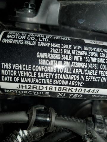 2024 HONDA XL750 JH2RD1618RK101443