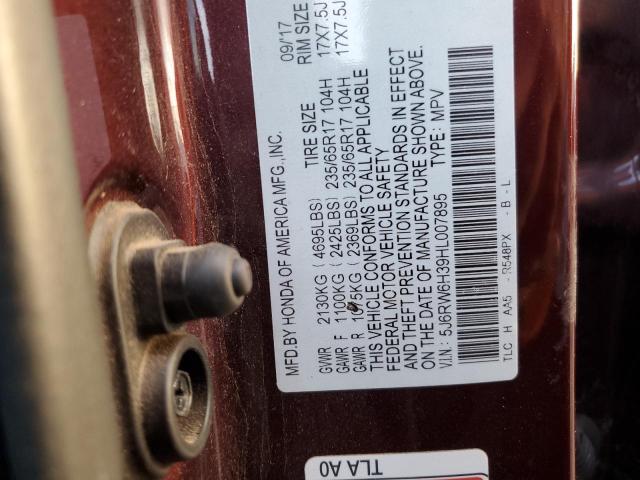 2017 HONDA CR-V LX - 5J6RW6H39HL007895