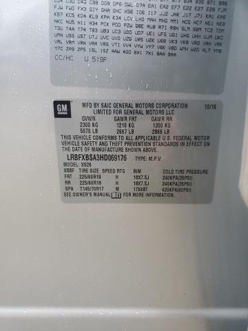 VIN LRBFXBSA3HD069176 2017 Buick Envision, Essence no.13