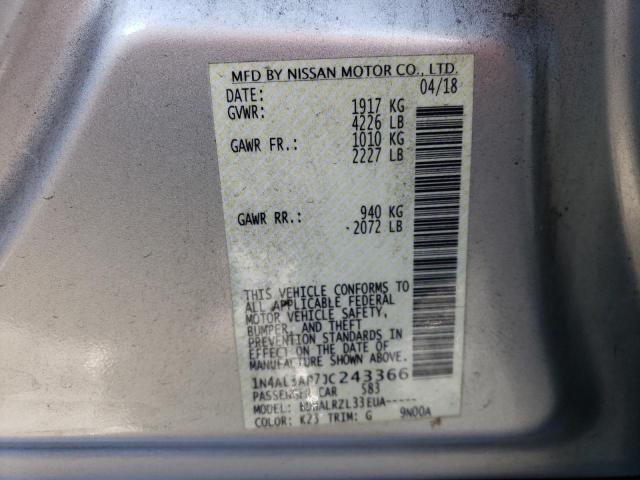 2018 NISSAN ALTIMA 2.5 - 1N4AL3AP7JC243366
