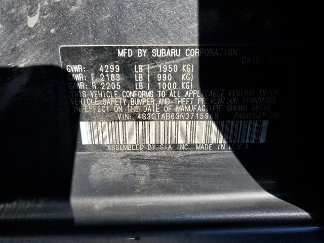 VIN 4S3GTAB63N3715969 2022 Subaru Impreza no.12