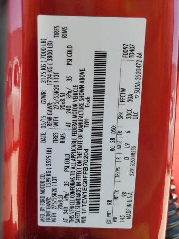 2015 FORD F150 SUPER - 1FTEW1EG0FFB70204
