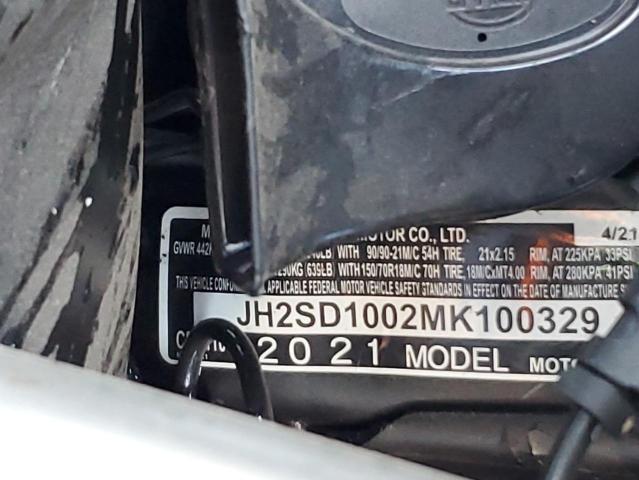 2021 HONDA CRF1100 D JH2SD1002MK100329