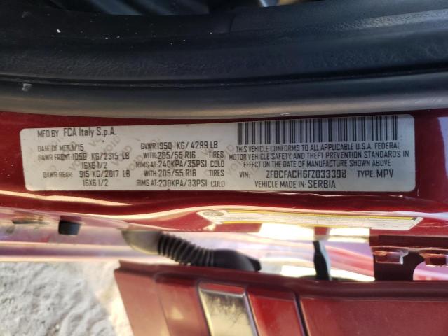2015 FIAT 500L LOUNG ZFBCFACH6FZ033398