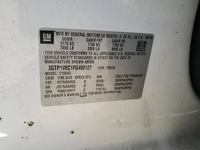 2015 GMC SIERRA C15 - 3GTP1VEC1FG498127