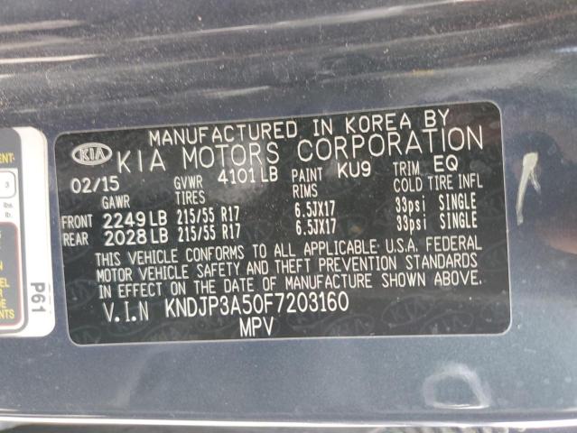 VIN KNDJP3A50F7203160 2015 KIA Soul, + no.12