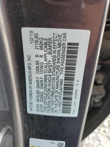 2020 HONDA ACCORD SPO - 1HGCV1F37LA019442