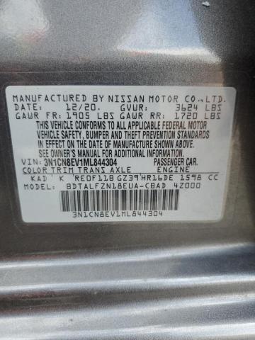2021 NISSAN VERSA SV - 3N1CN8EV1ML844304