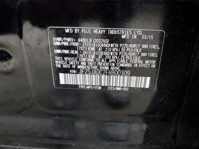 2015 SUBARU FORESTER 2 - JF2SJADC2FH800309