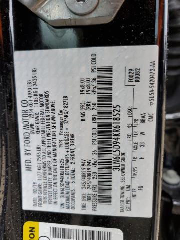 2019 LINCOLN MKZ RESERV - 3LN6L5D94KR618525