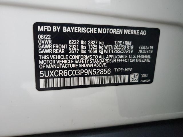 VIN 5UXCR6C03P9N52856 2023 BMW X5, Xdrive40I no.14