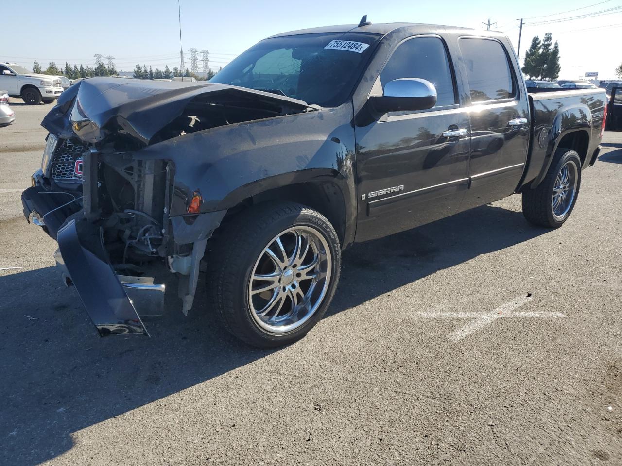 GMC NEW SIERRA 2007 black  gas 2GTEC13J071585071 photo #1