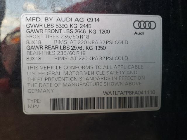 2015 AUDI Q5 PREMIUM - WA1LFAFP8FA041110