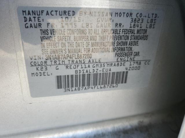 2015 NISSAN SENTRA S - 3N1AB7AP4FL687260