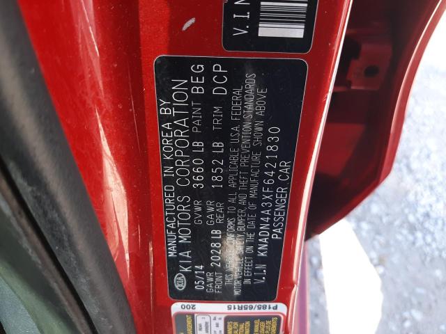 2015 KIA RIO EX - KNADN4A3XF6421830