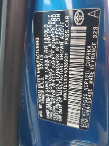 VIN VNKKTUD32FA038934 2015 Toyota Yaris no.13