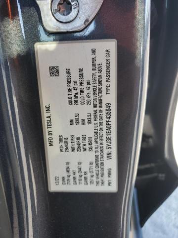 2023 TESLA MODEL 3 - 5YJ3E1EA0PF435649