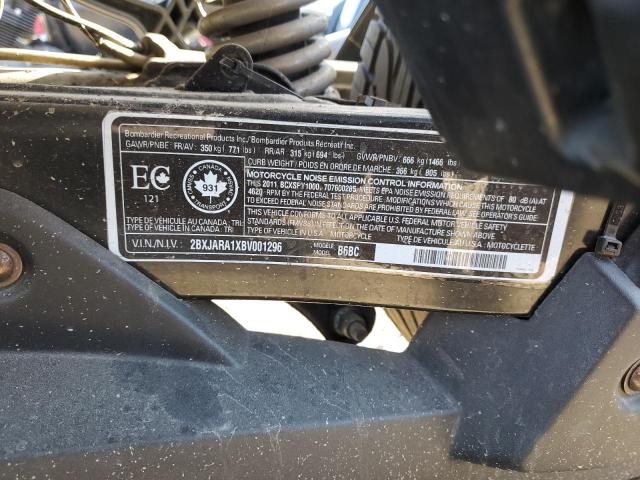 2011 CAN-AM SPYDER RS 2BXJARA1XBV001296