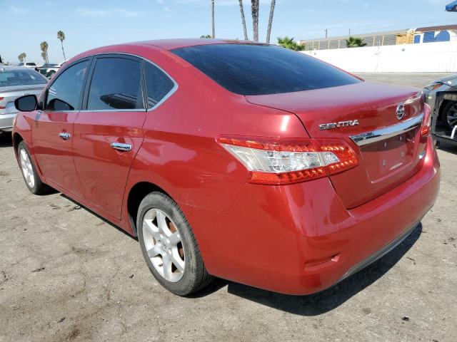 NISSAN SENTRA S 2014 red  gas 3N1AB7APXEL621438 photo #3