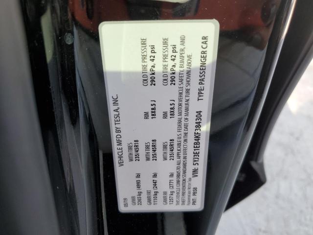 2019 TESLA MODEL 3 - 5YJ3E1EB4KF384304