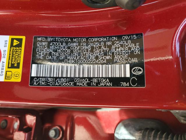 2016 LEXUS ES 350 - JTHBK1GG0G2224264