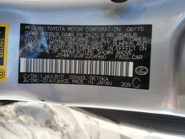 2015 LEXUS ES 350 - JTHBK1GGXF2204960