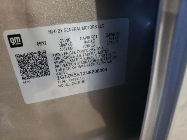 2022 CHEVROLET MALIBU LS - 1G1ZB5ST2NF208304