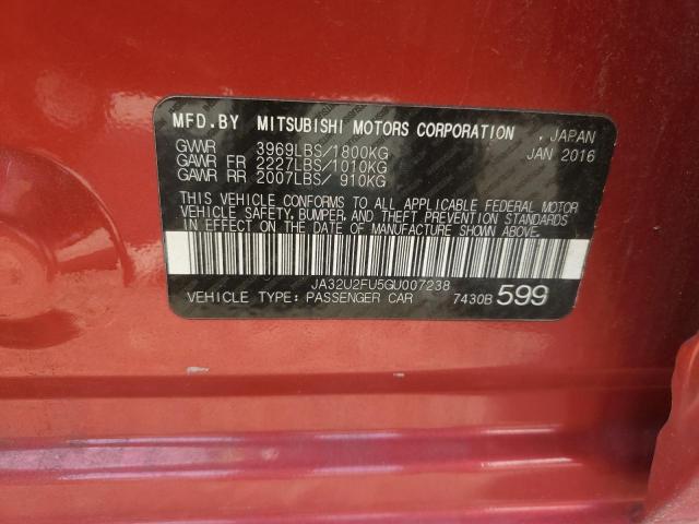 2016 MITSUBISHI LANCER ES - JA32U2FU5GU007238
