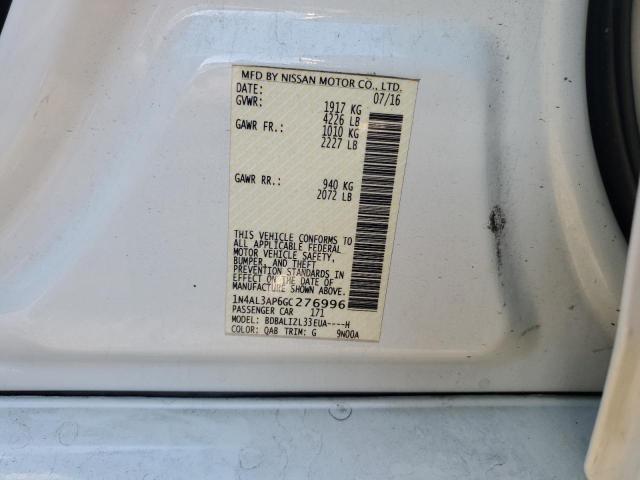 2016 NISSAN ALTIMA 2.5 - 1N4AL3AP6GC276996