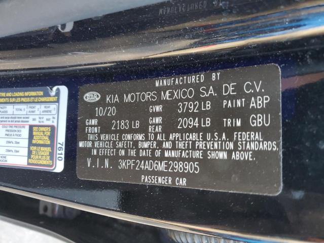 2021 KIA FORTE FE - 3KPF24AD6ME298905