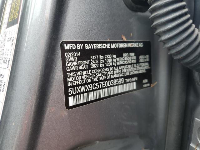 VIN 5UXWX9C57E0D38599 2014 BMW X3 no.14