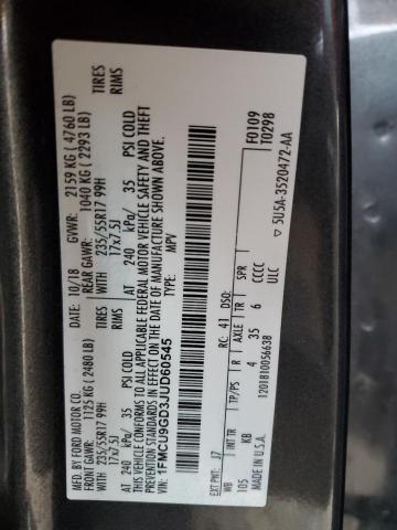 2018 FORD ESCAPE SE - 1FMCU9GD3JUD60545